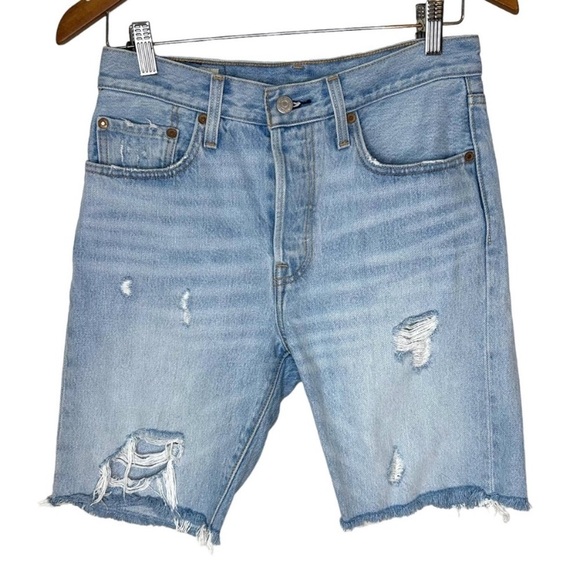 Levi's 501 Slouch Shorts- Bermuda Denim Shorts - Picture 4 of 4